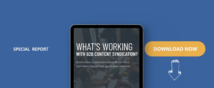 What's Working With B2B Content Syndication?