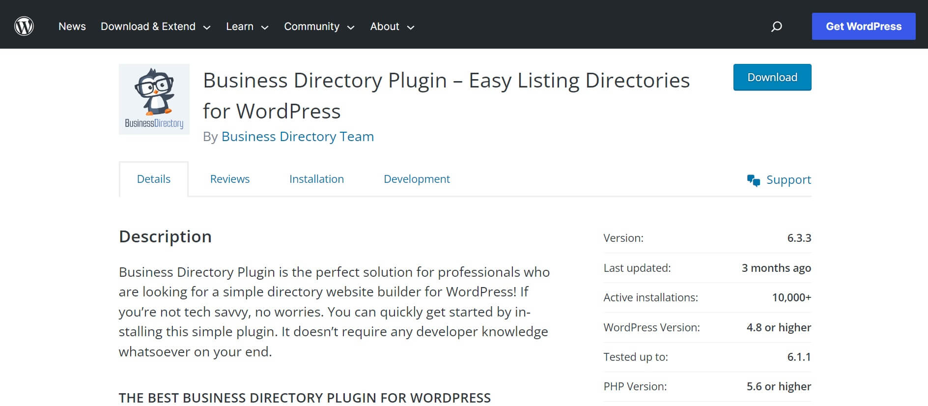 A Wordpress directory plugin.