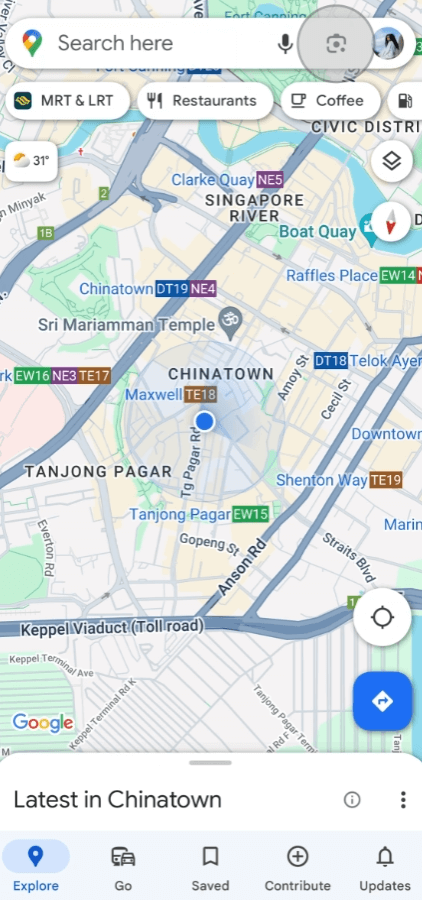 Google Maps Home Page
