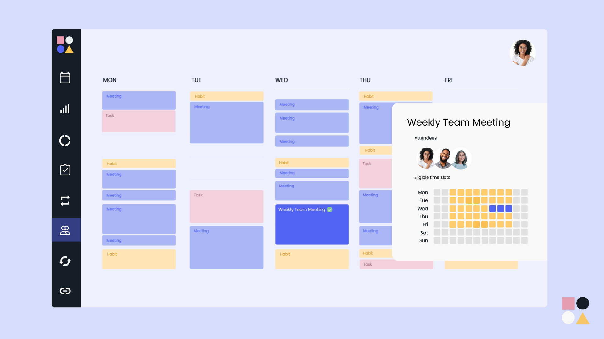 reclaim ai smart meetings full calendar