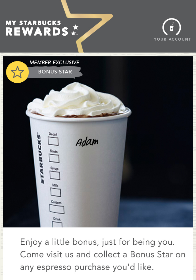 Starbucks visual content marketing